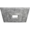 Ekena Millwork Eris Medallion (Canopies up to 9 7/8"), 18"W x 18"H x 3 1/2"ID x 1 1/8"P, Ultra Pure White Crackle CM18ERUWC - alternate 4